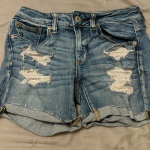 American eagle midi shorts